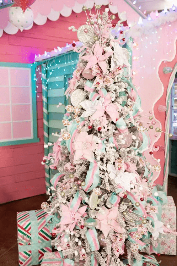 christmas pastel decor