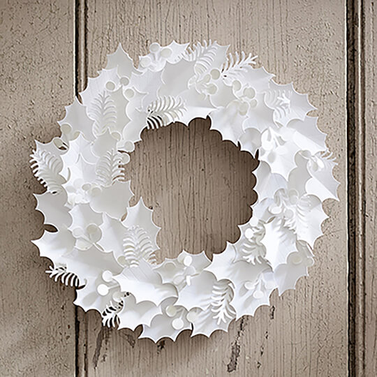 Glossy Paper Wreath