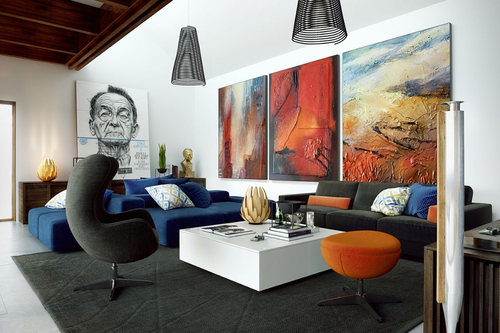Large Scale art in living room