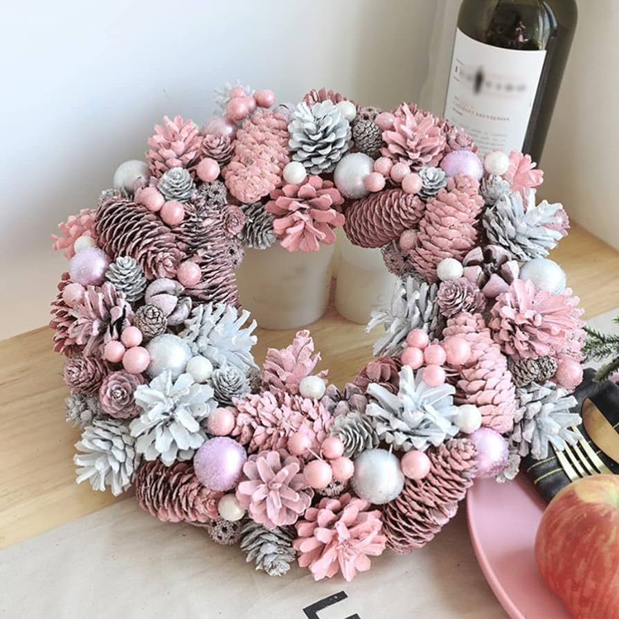 Pink Christmas Wreaths 