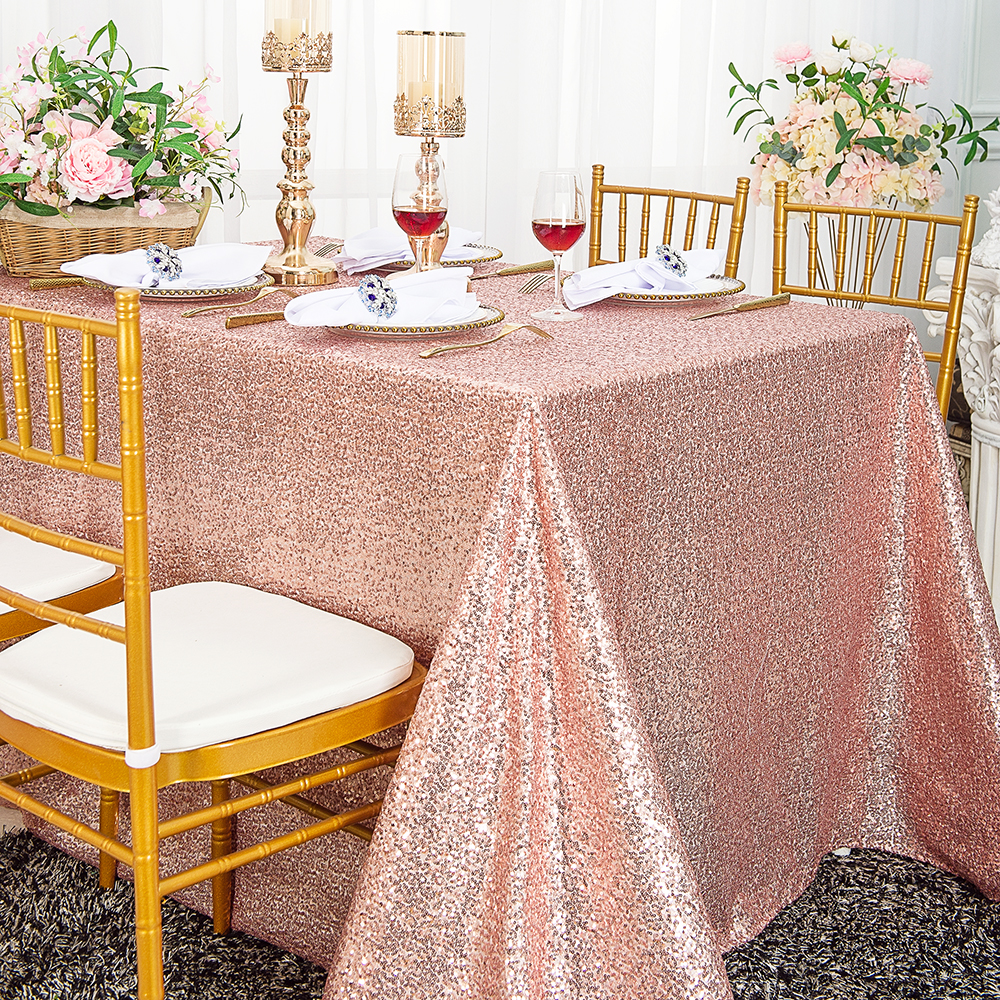 Pink Glittery Tablecloth