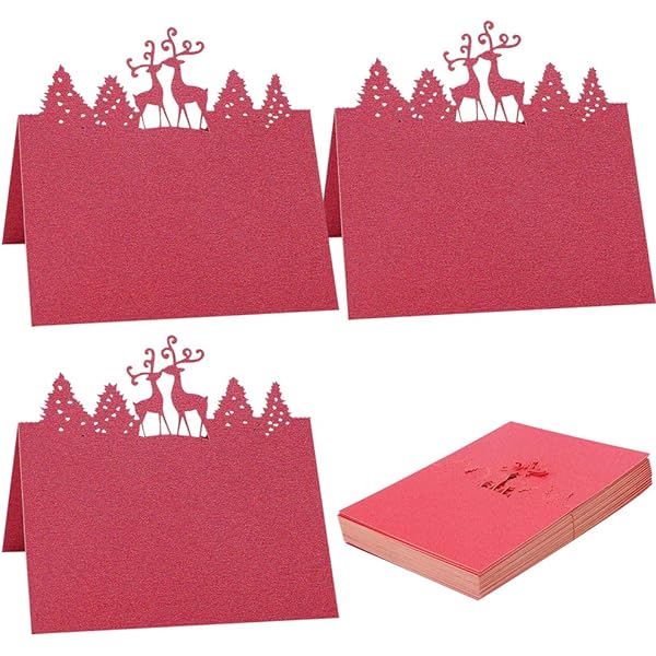 Pink-Themed Name Cards 