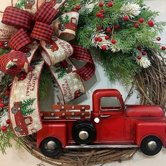 Toy Truck Wreath