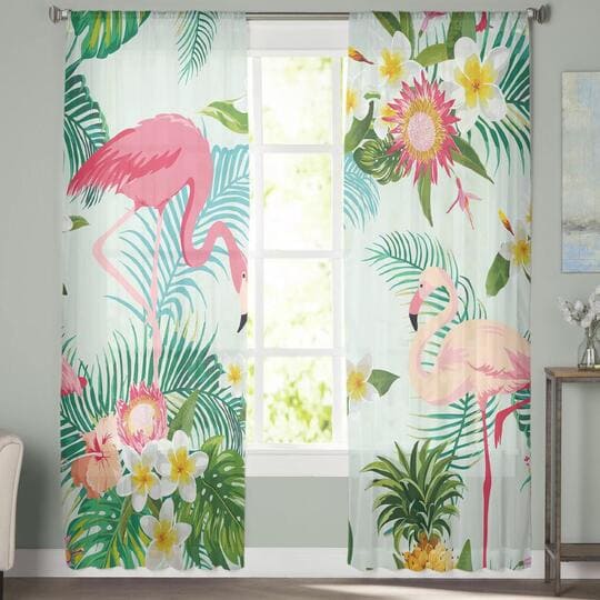 Tropical Print curtains