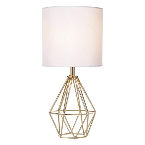 COTULIN Gold Modern Hollow Out Base Bedroom Small Table Lamp