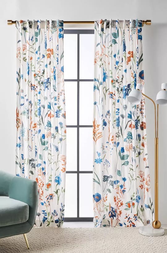 Curtains with Floral Patterns