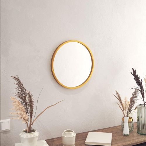 Gold Circle Wall Mirror Round Wall Mirror for Entryways
