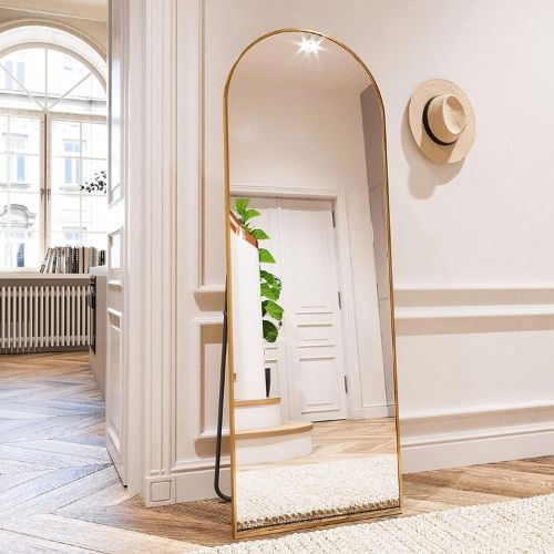 HARRITPURE Arched Full Length Mirror Free Standing Leaning Mirror