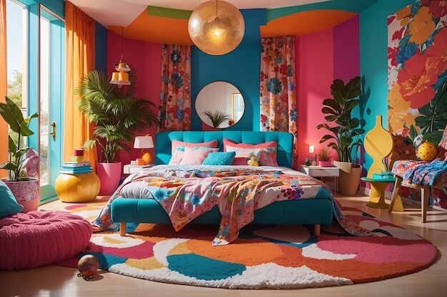 Rainbow bedroom