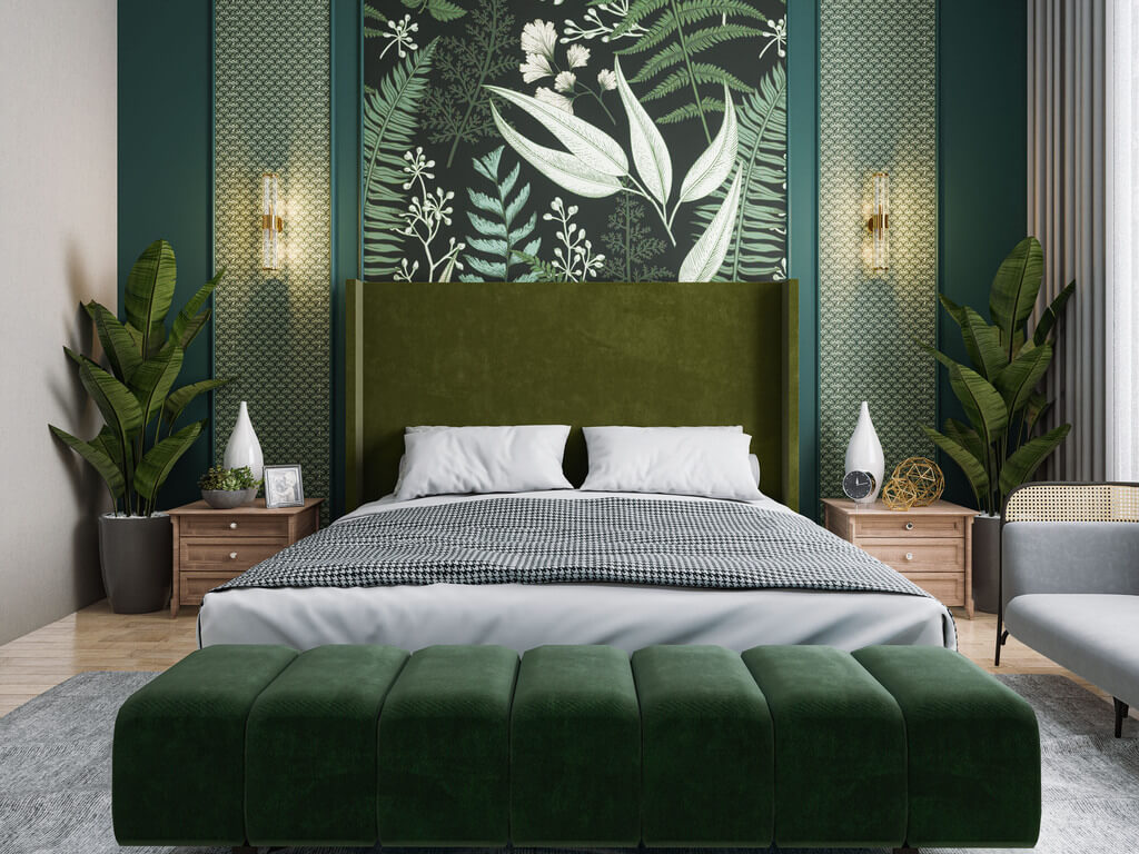 Tropical retreat bedroom