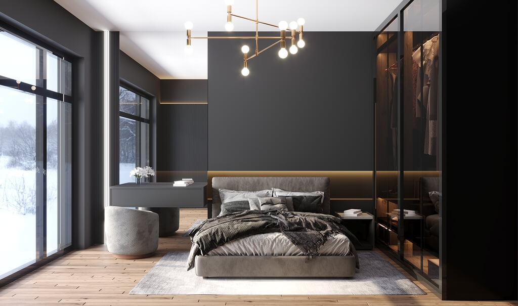 dark color bedroom