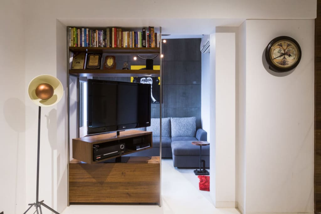 Tv Cabinet used as a room Divider