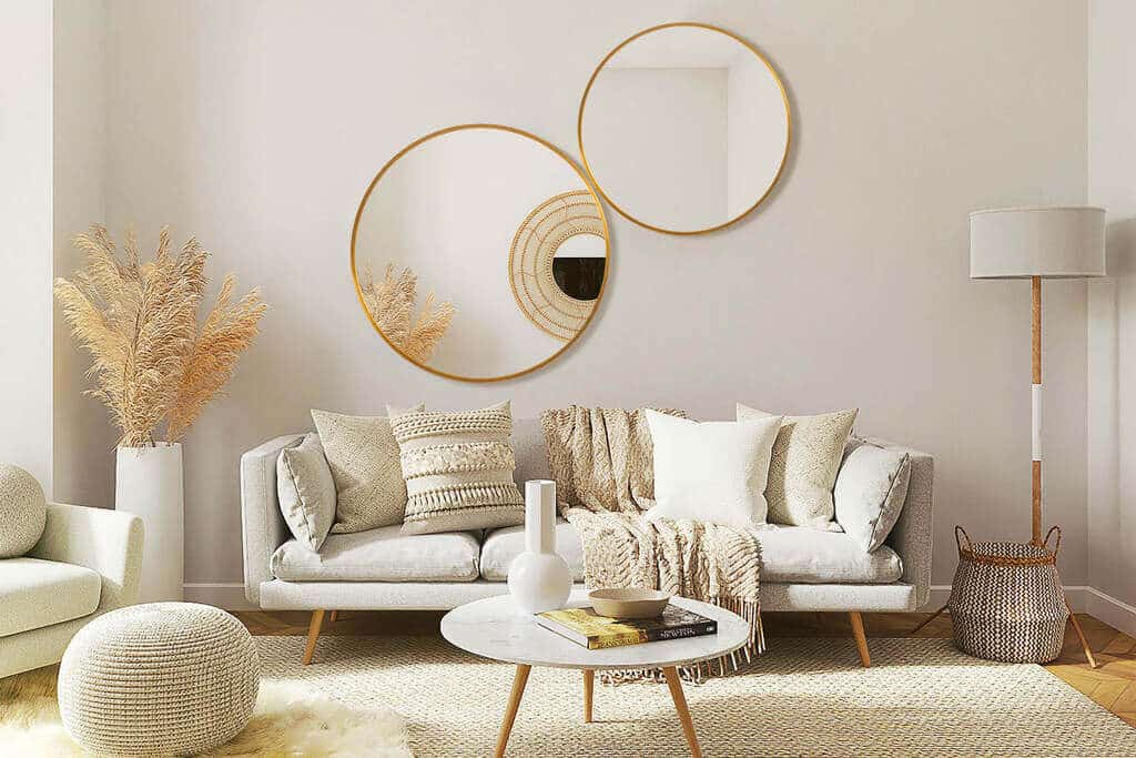 living room mirror idea