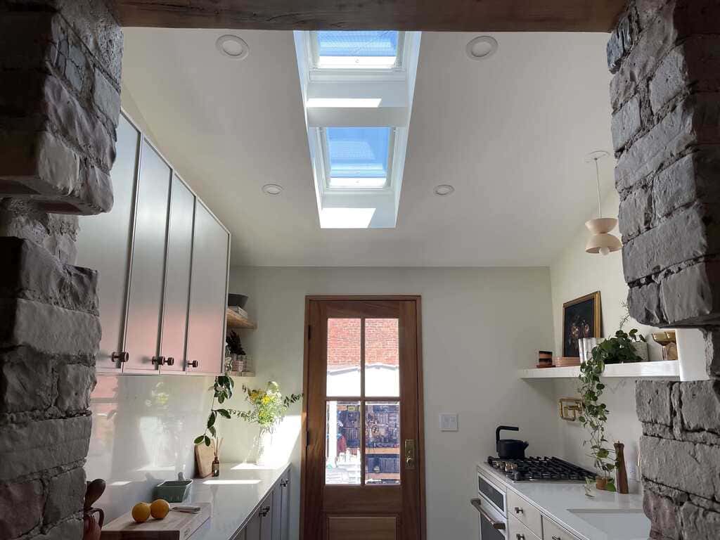Small Kitchen with Skylight