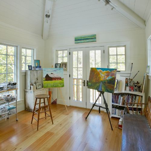 sunroom art studio