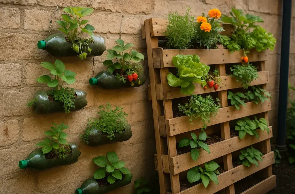 Vertical Gardens with Recycled Materials: Urban Gardening Made Easy